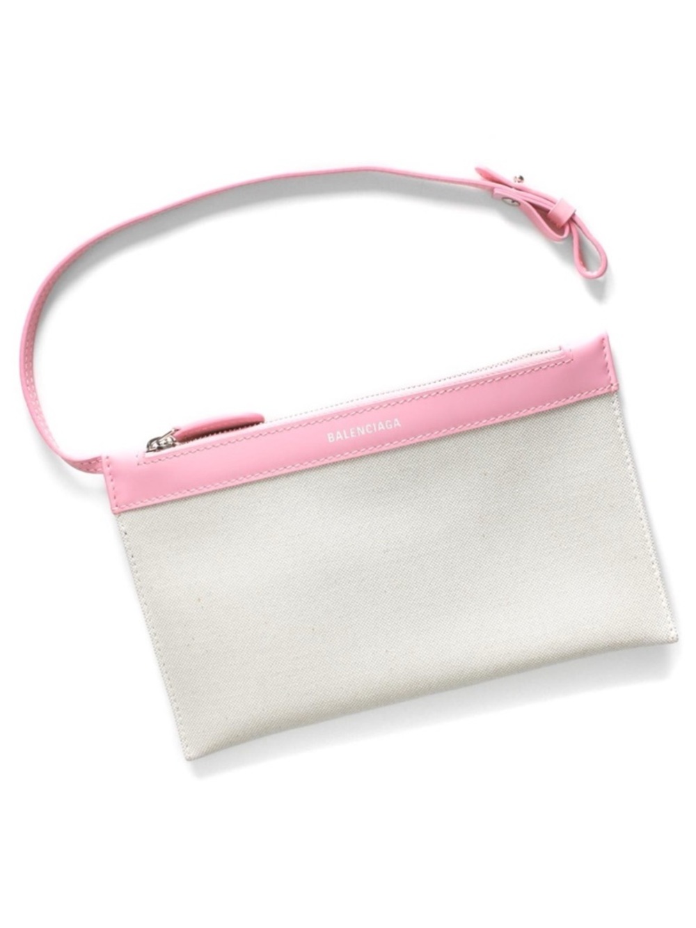 Balenciaga Women's Small Navy Cabas Tote Bag in Pink/ Off White NWT - Picture 6 of 14